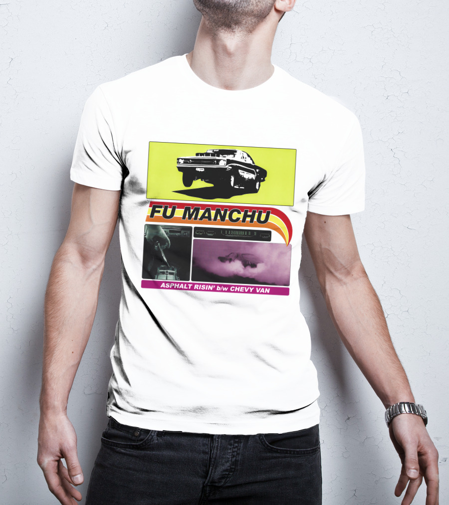 Fu Manchu Asphalt Risin' B/W Chevy Van T-Shirt