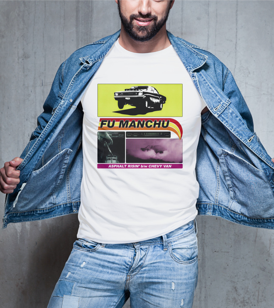 Fu Manchu Asphalt Risin' B/W Chevy Van T-Shirt