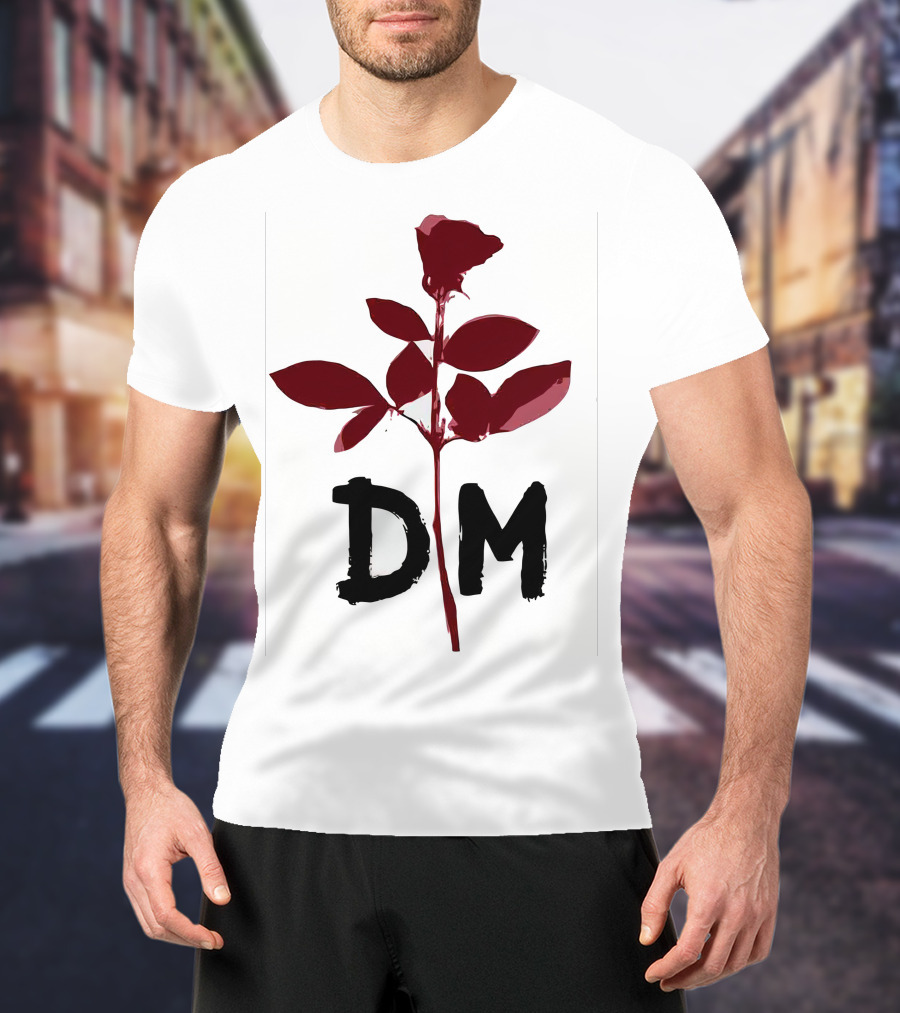 Depeche Mode DM Enjoy The Silence Red Rose T-Shirt