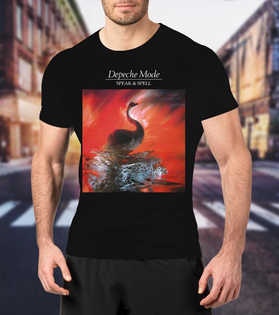Depeche Mode Speak And Spell Swan Album Cover T-Shirt