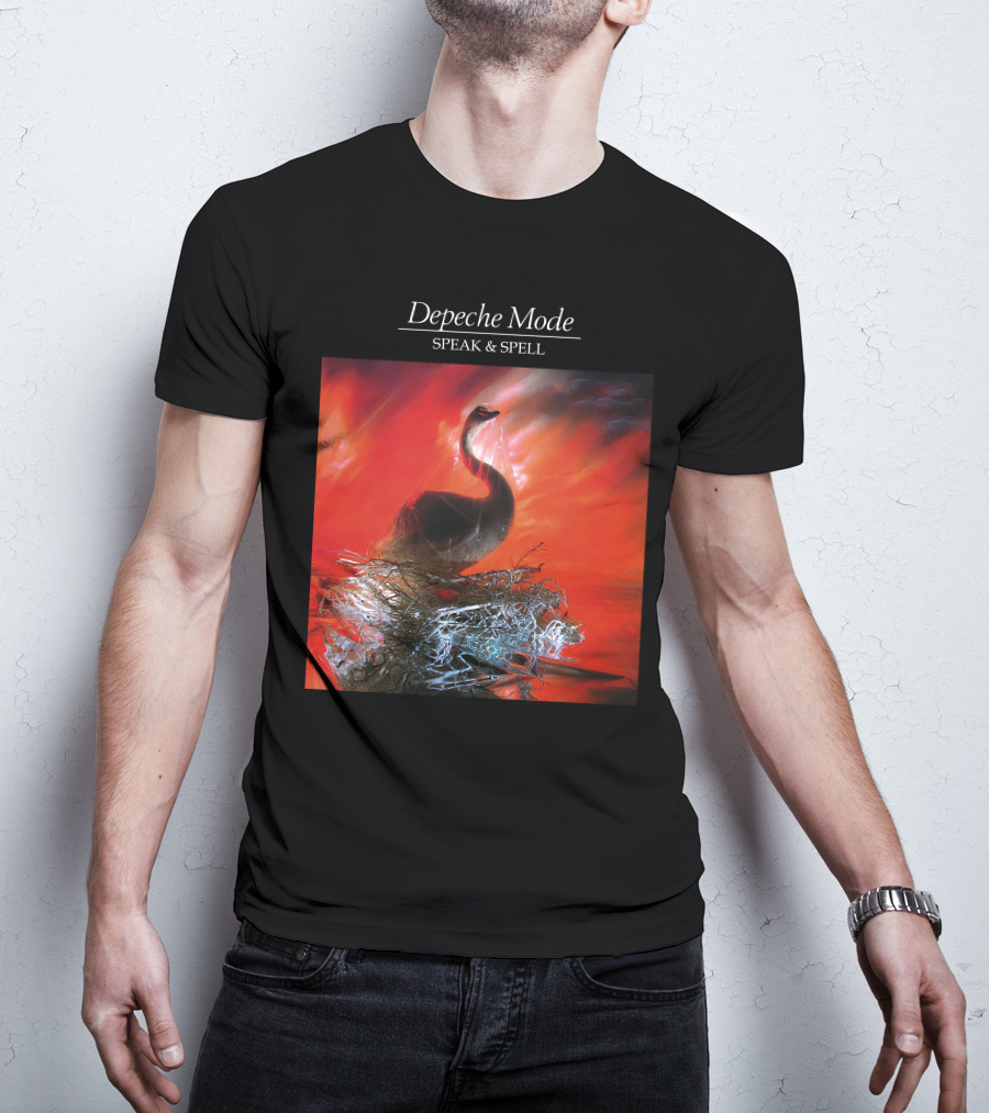 Depeche Mode Speak And Spell Swan Album Cover T-Shirt