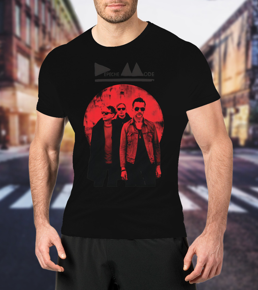 Depeche Mode Red Circle Trio T-Shirt