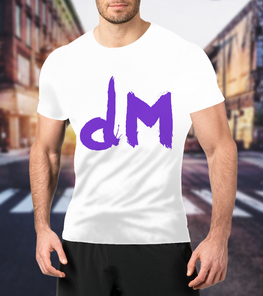Depeche Mode Dm 5 Purple Brushstroke T-Shirt