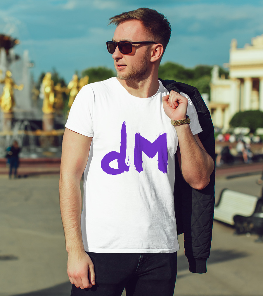 Depeche Mode Dm 5 Purple Brushstroke T-Shirt