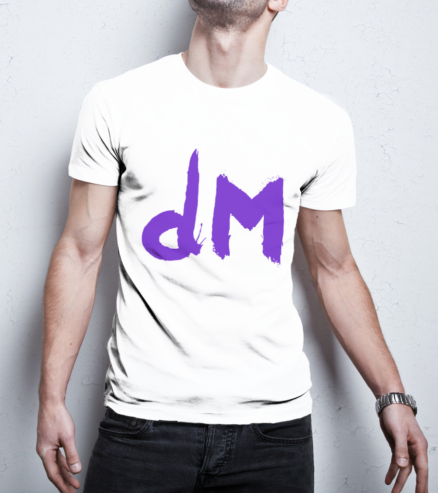 Depeche Mode Dm 5 Purple Brushstroke T-Shirt