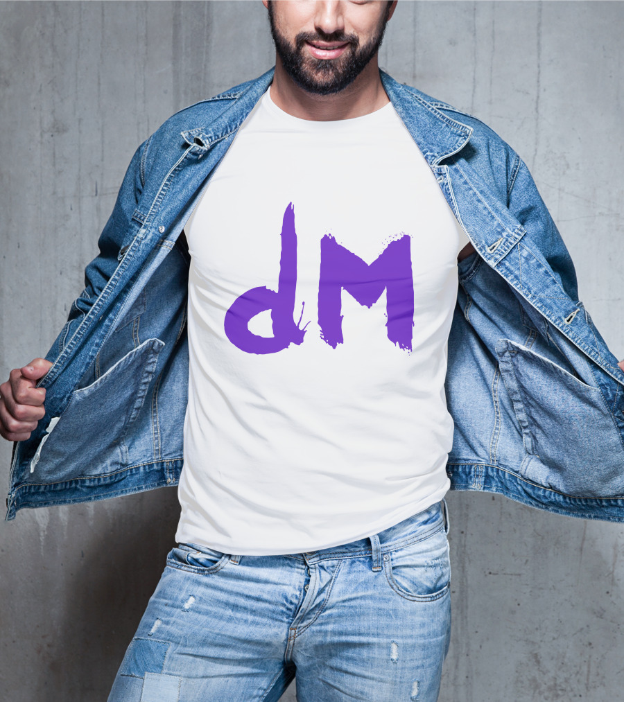 Depeche Mode Dm 5 Purple Brushstroke T-Shirt