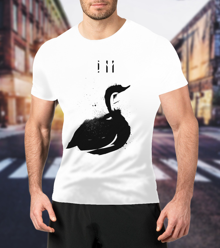 Depeche Mode 7 Abstract Black Swan Stencil Theme Vintage Style T-Shirt