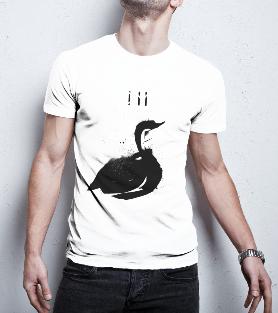 Depeche Mode 7 Abstract Black Swan Stencil Theme Vintage Style T-Shirt