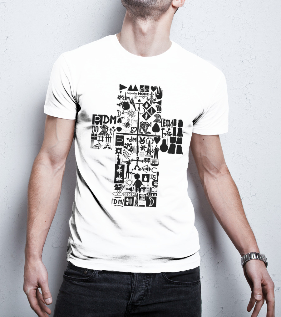 Depeche Mode Dm 14 Iconic Symbols And Logos Collection T-Shirt