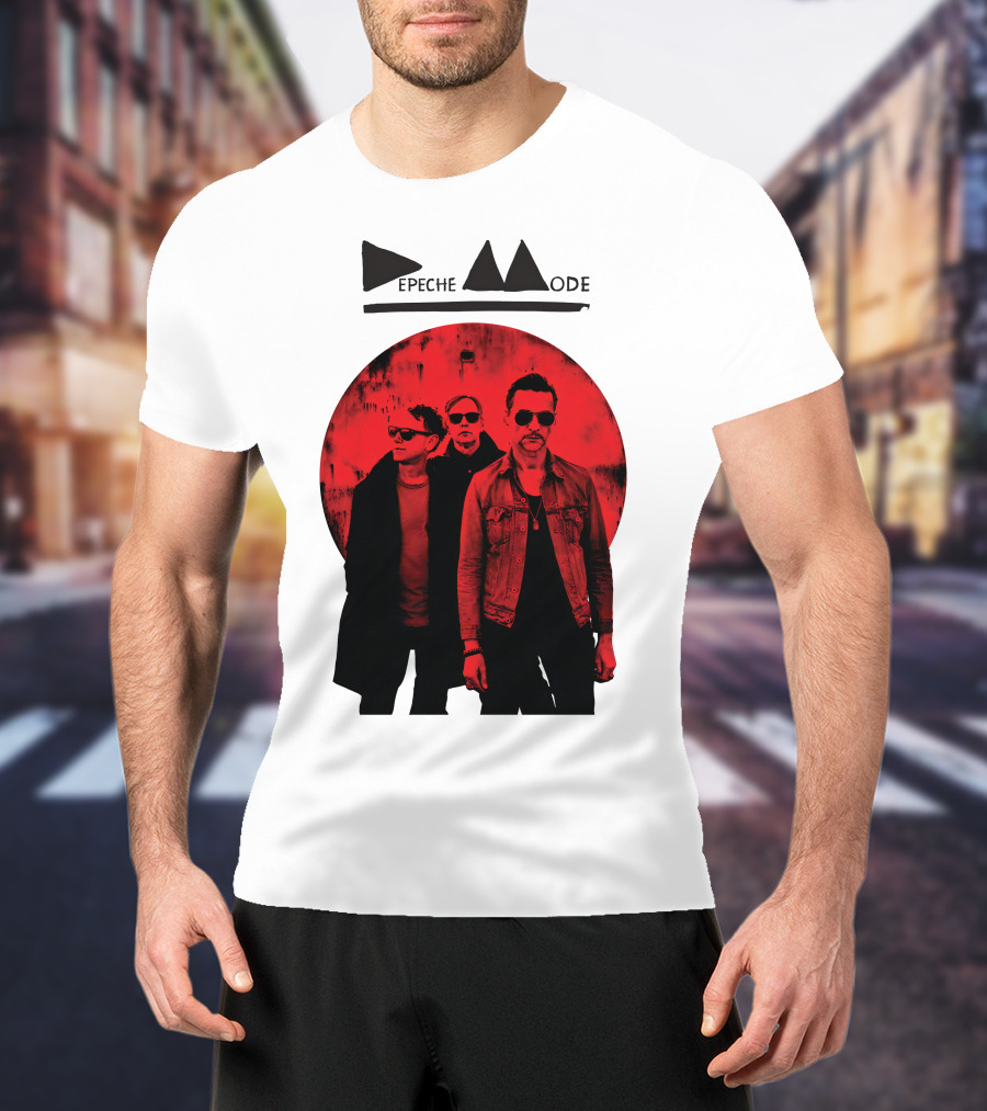 Depeche Mode Band Red Circle T-Shirt