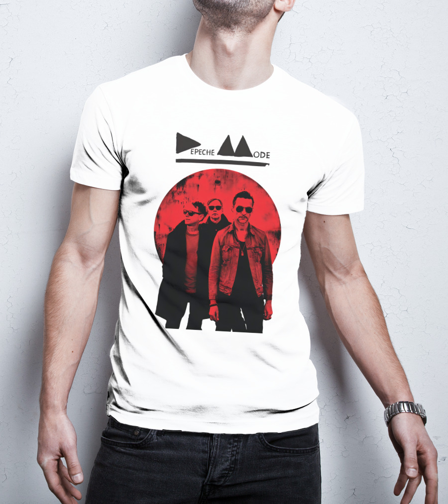 Depeche Mode Band Red Circle T-Shirt