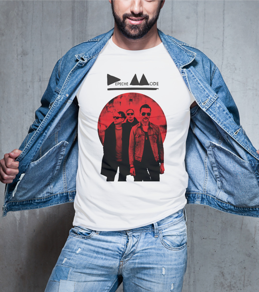 Depeche Mode Band Red Circle T-Shirt