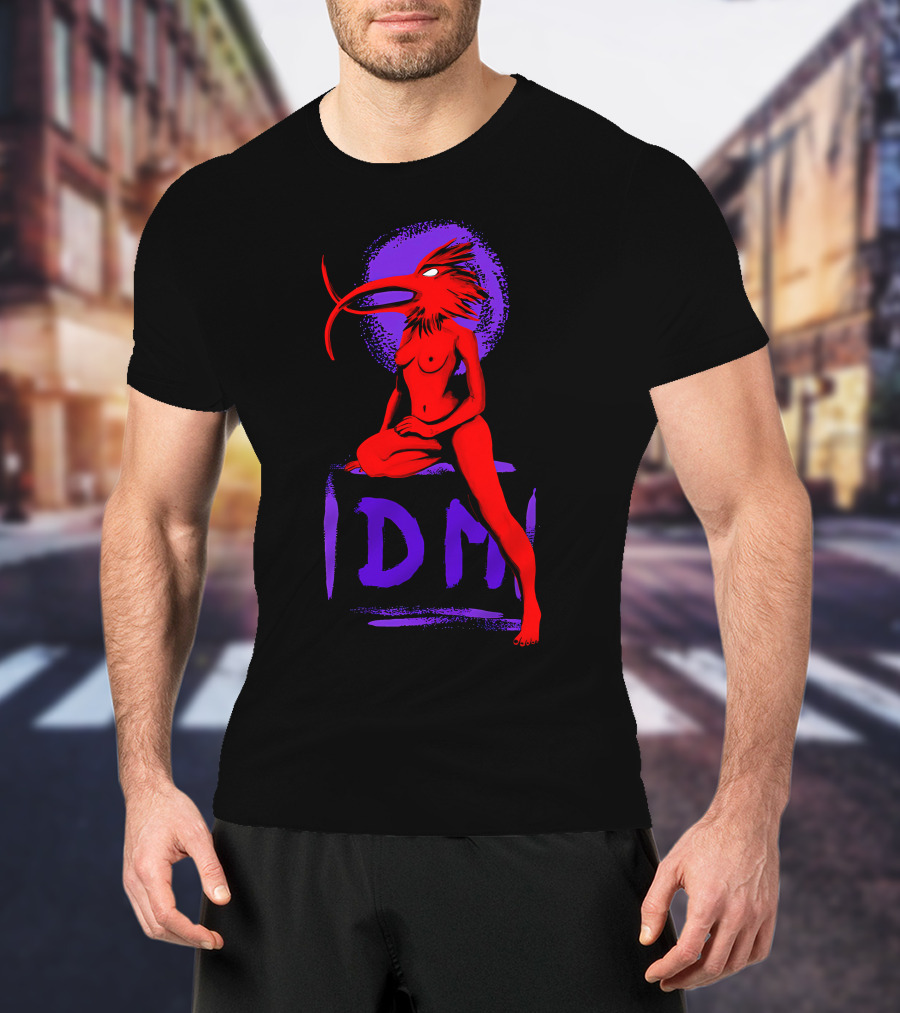Dpm Idm Bird-Headed Woman Sitting Art T-Shirt