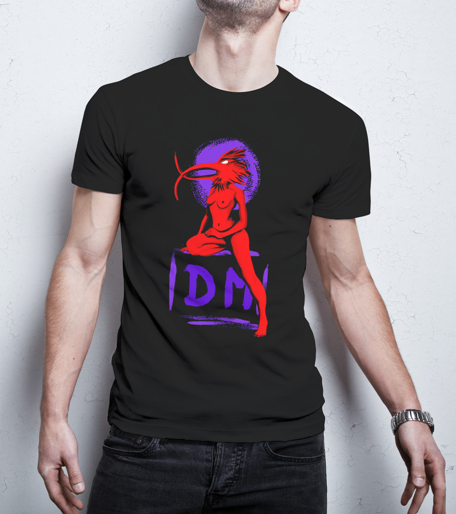 Dpm Idm Bird-Headed Woman Sitting Art T-Shirt