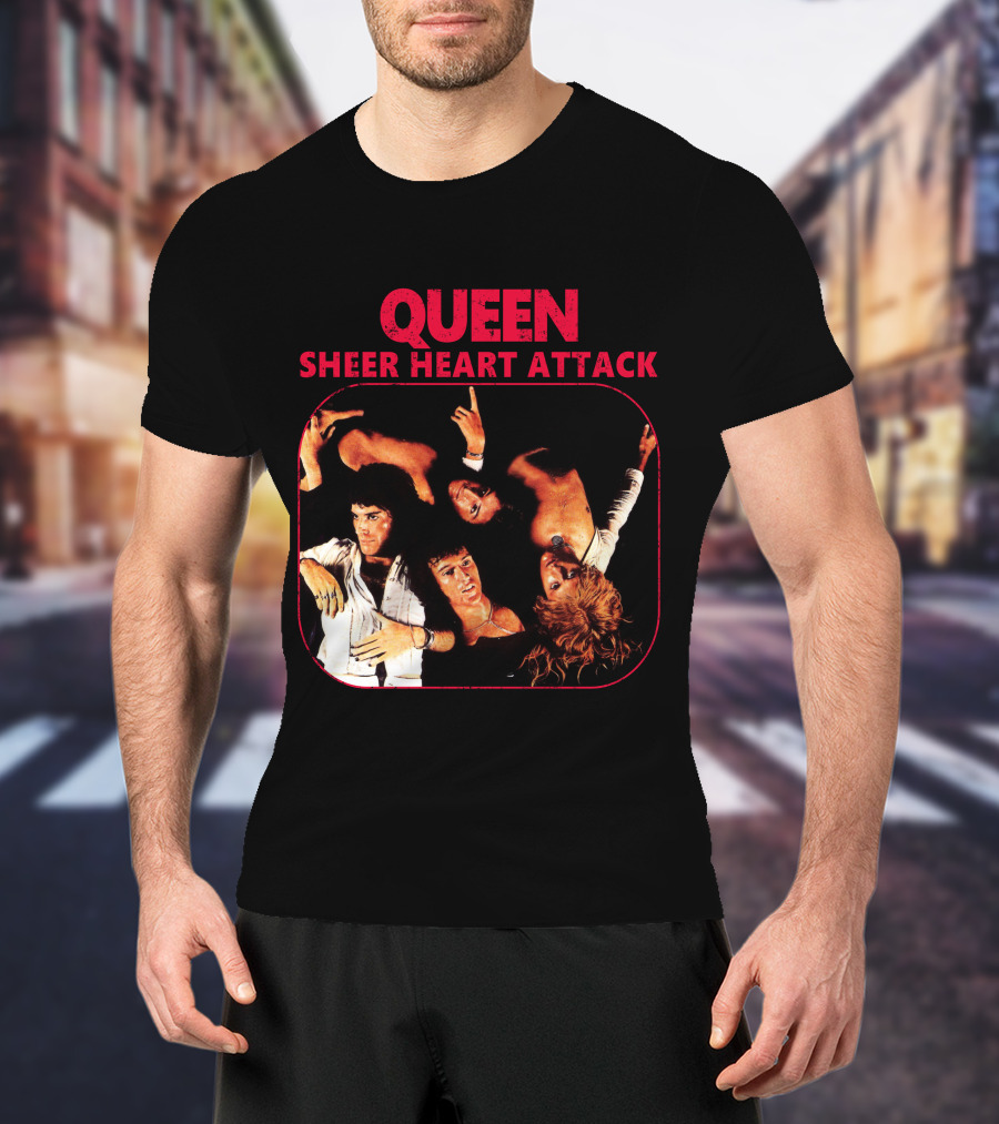 Queen Sheer Heart Attack Album Cover T-Shirt