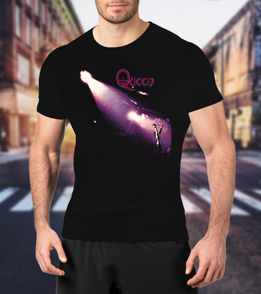 Queen Live Concert Stage Performance Spotlight Vibrant Night Scene T-Shirt