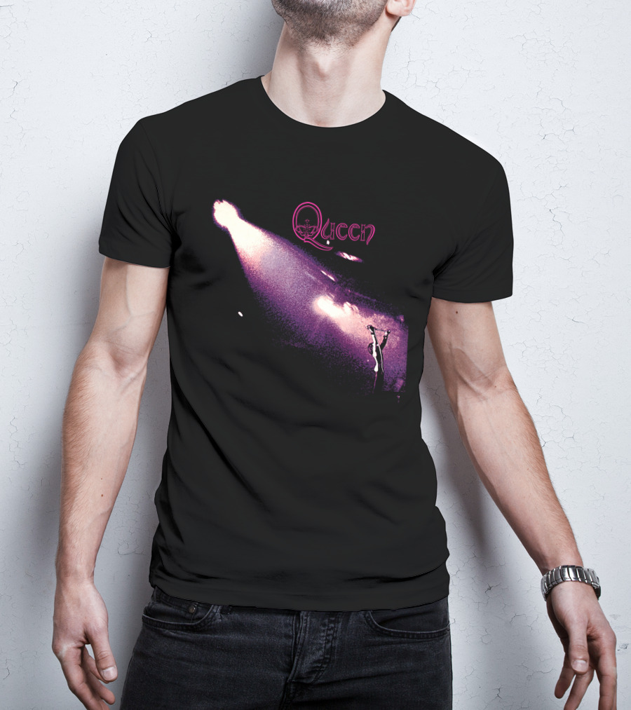 Queen Live Concert Stage Performance Spotlight Vibrant Night Scene T-Shirt