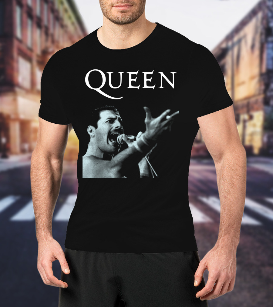 Queen Freddie Mercury Singing Iconic Pose T-Shirt