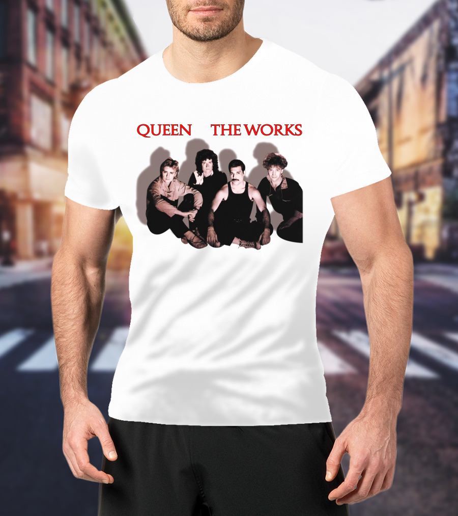 Queen The Works Album Cover Classic Band Members T-Shirt