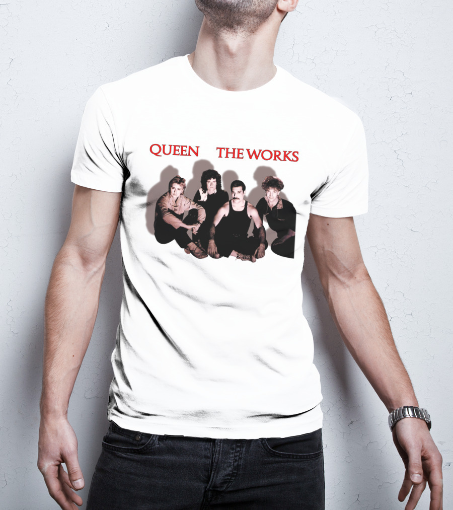 Queen The Works Album Cover Classic Band Members T-Shirt