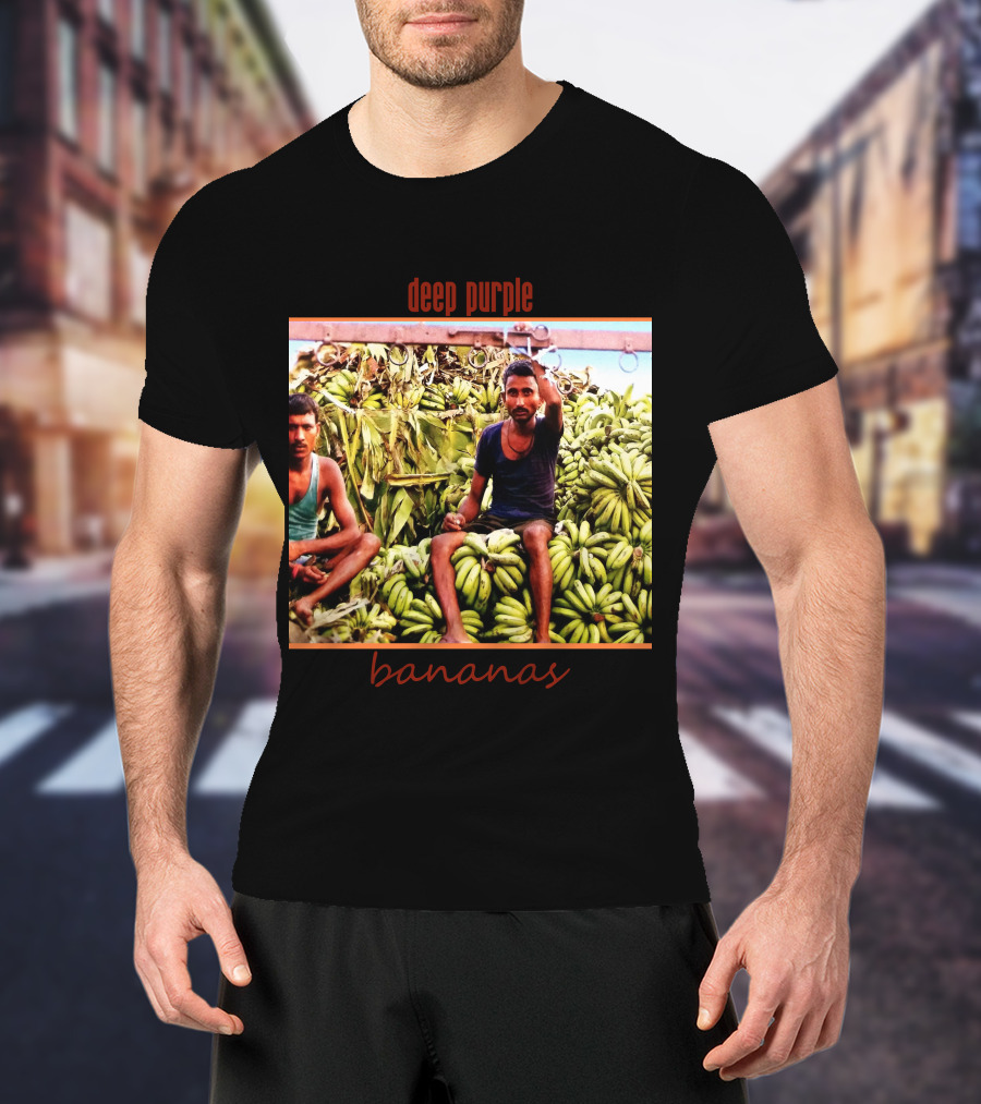 Deep Purple Bananas Album Cover Artwork T-Shirt