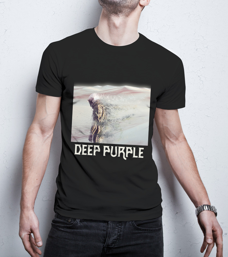 Deep Purple Sandstorm Soldier In Desert Scene T-Shirt