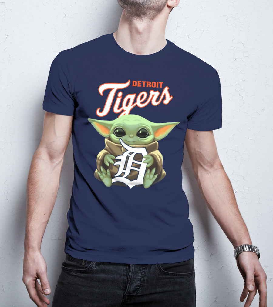 Detroit Tigers Baby Yoda T-Shirt