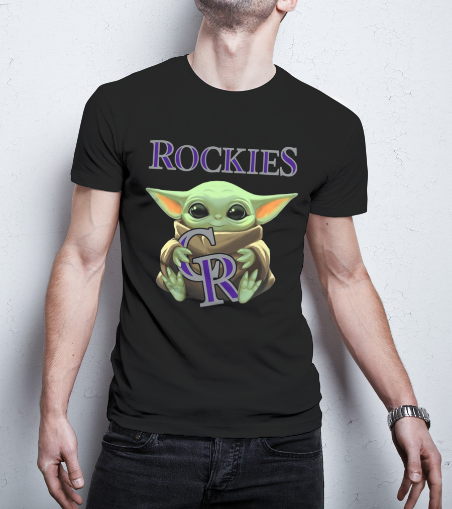 Baby Yoda Rockies CR T-Shirt