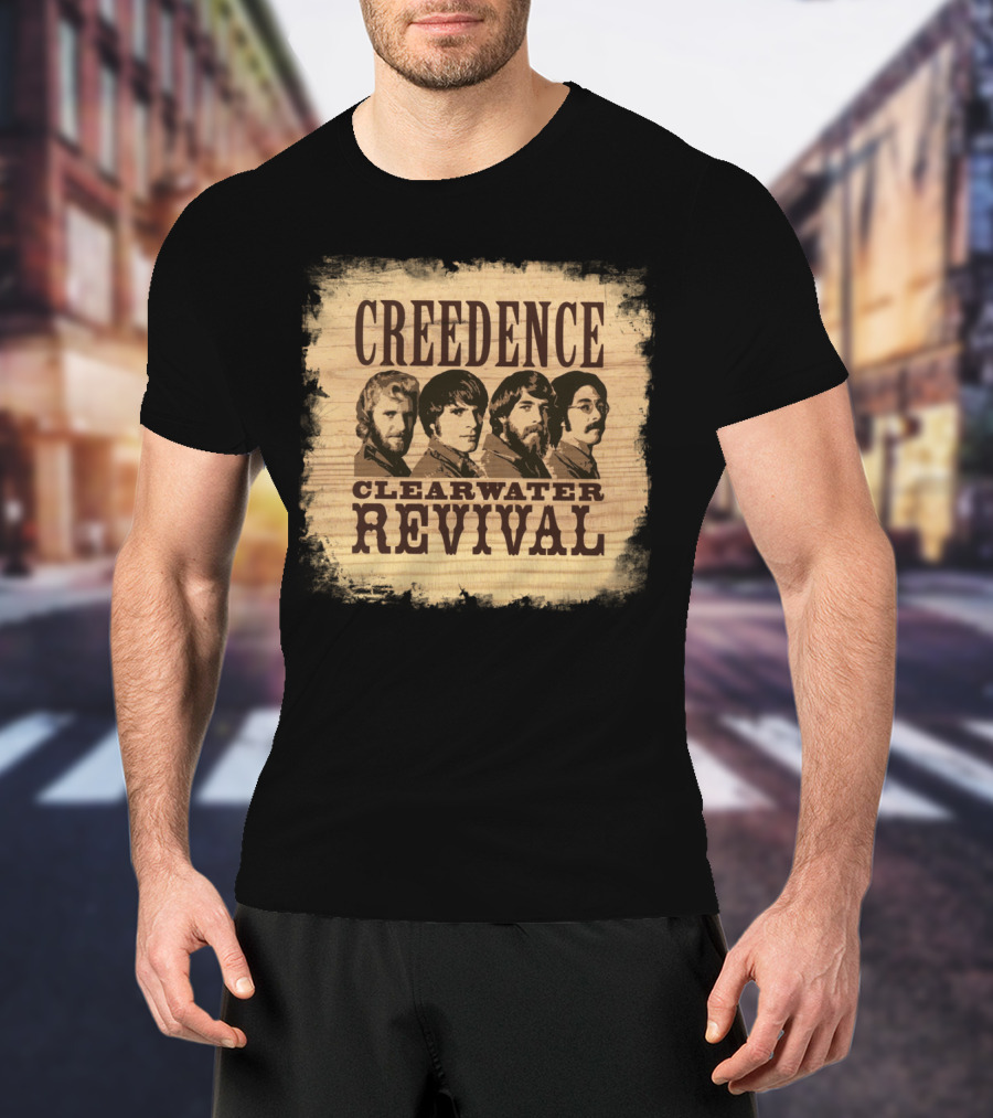 Creedence Clearwater Revival Band Portrait T-Shirt