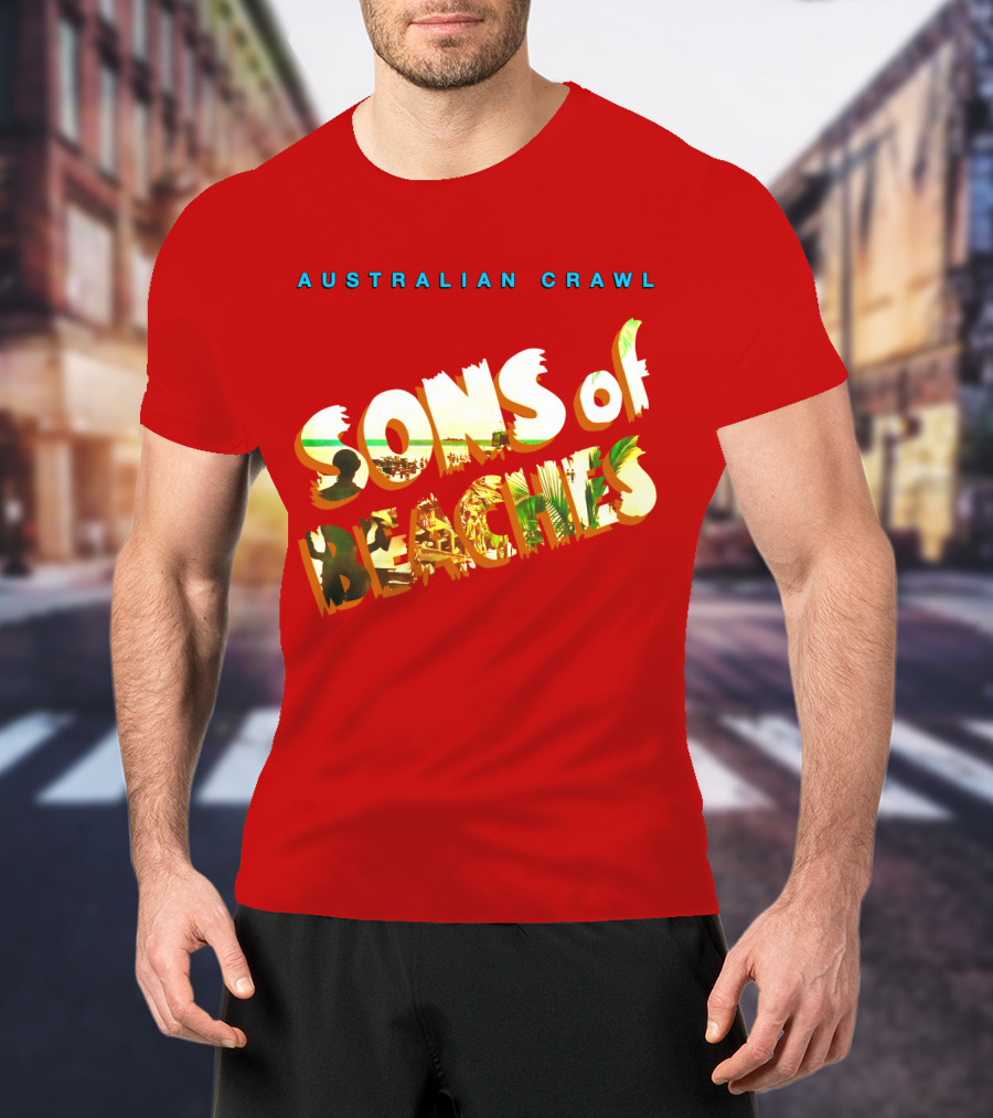 Australian Crawl Sons Of Beaches T-Shirt