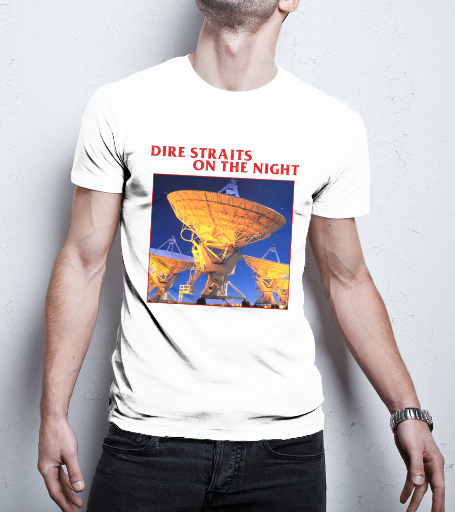 Dire Straits On The Night Satellite Dishes T-Shirt