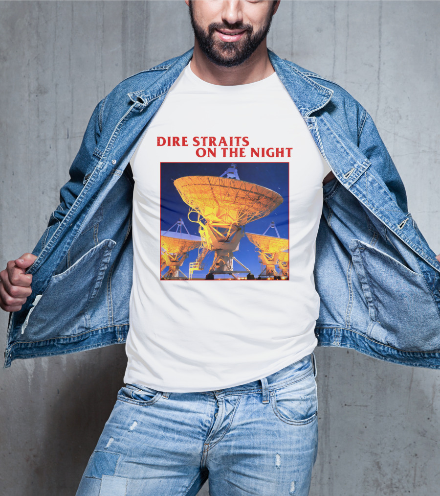 Dire Straits On The Night Satellite Dishes T-Shirt