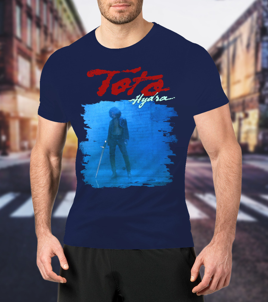 Toto Hydra Sword Figure Blue Square T-Shirt
