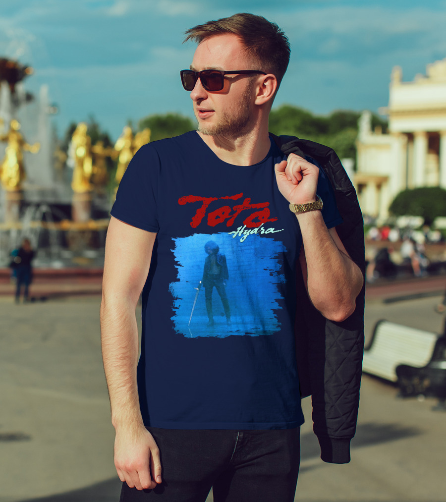 Toto Hydra Sword Figure Blue Square T-Shirt