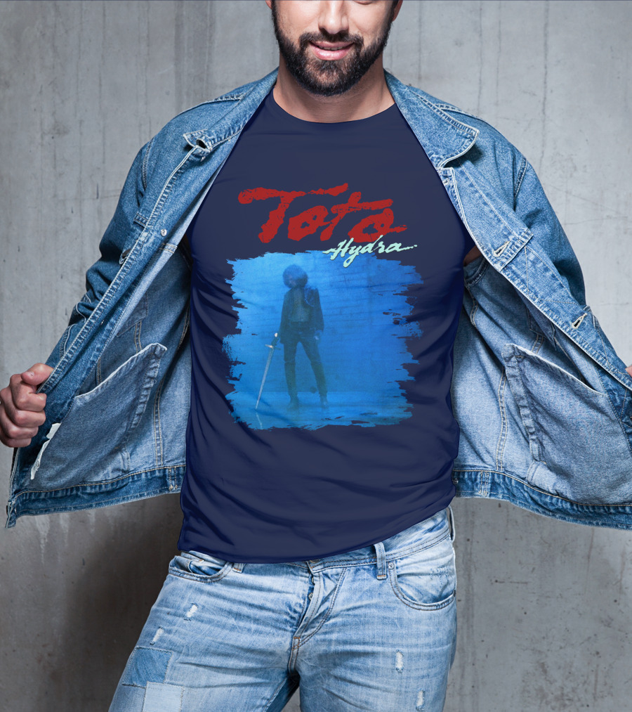 Toto Hydra Sword Figure Blue Square T-Shirt