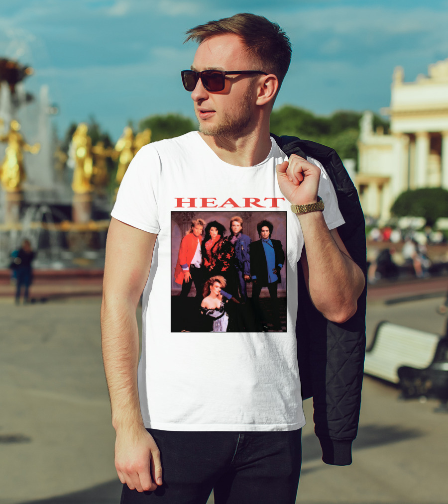 Heart Band Group Members Photograph T-Shirt