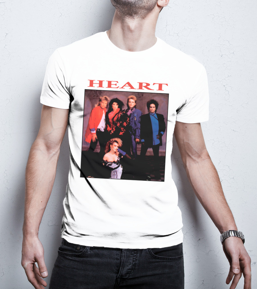 Heart Band Group Members Photograph T-Shirt