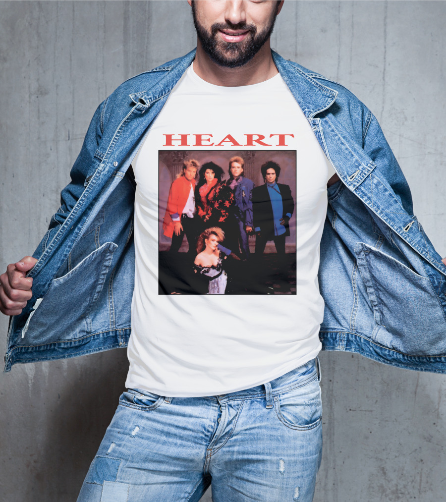 Heart Band Group Members Photograph T-Shirt