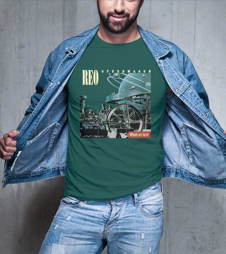 REO Speedwagon Wheels Are Turnin' Album Cover T-Shirt