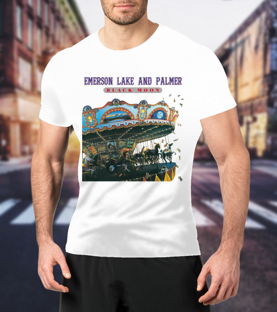 Emerson Lake And Palmer Black Moon Carousel T-Shirt