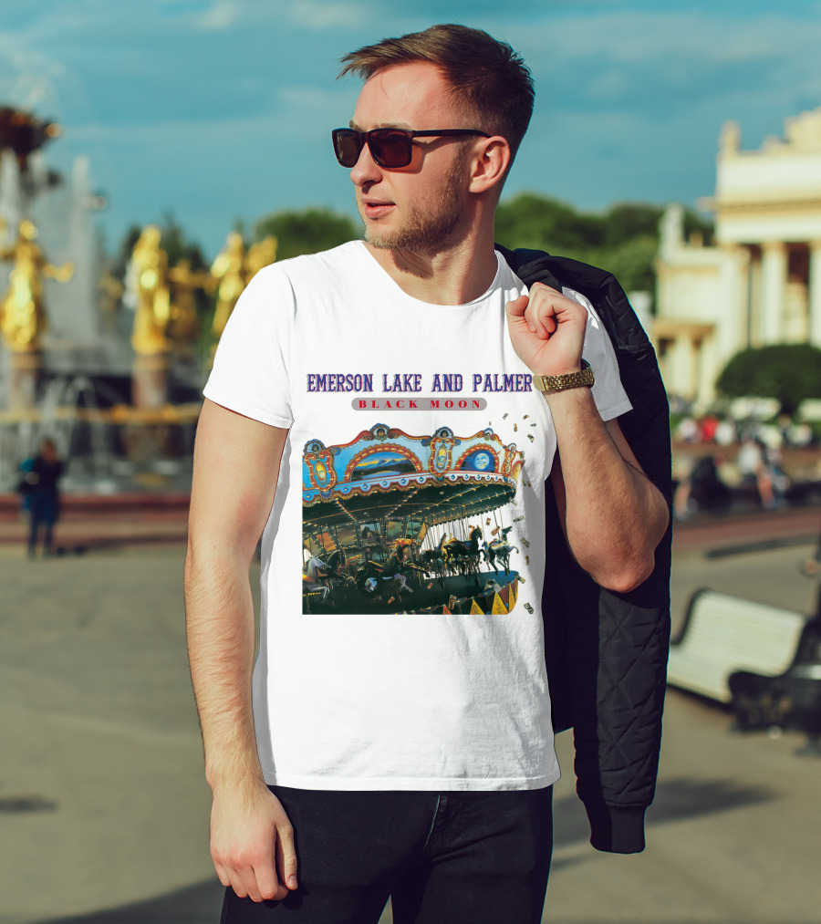 Emerson Lake And Palmer Black Moon Carousel T-Shirt