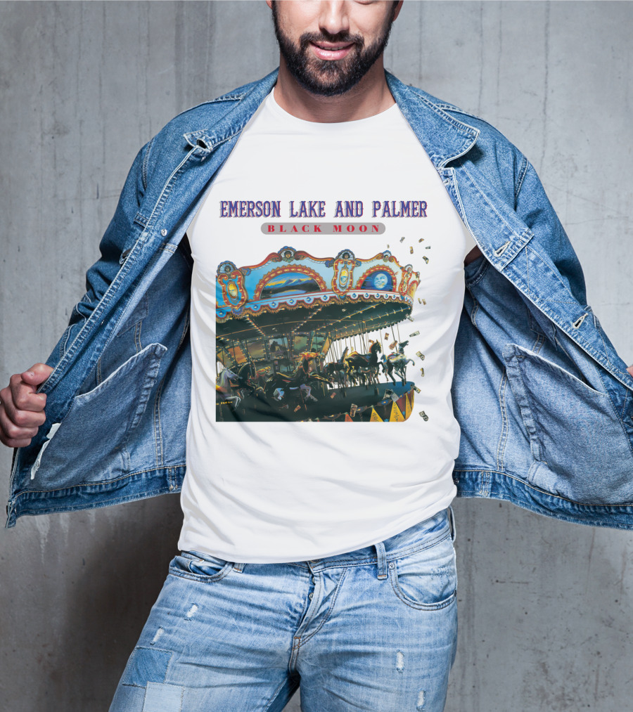 Emerson Lake And Palmer Black Moon Carousel T-Shirt