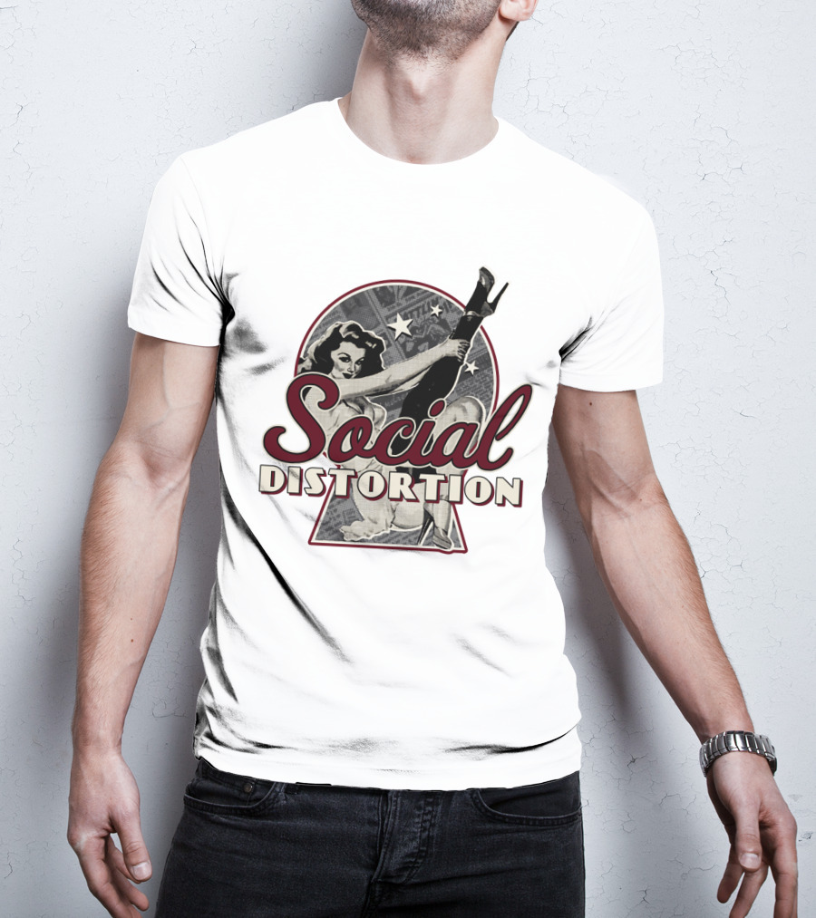 Social Distortion Retro Pin-Up Star T-Shirt