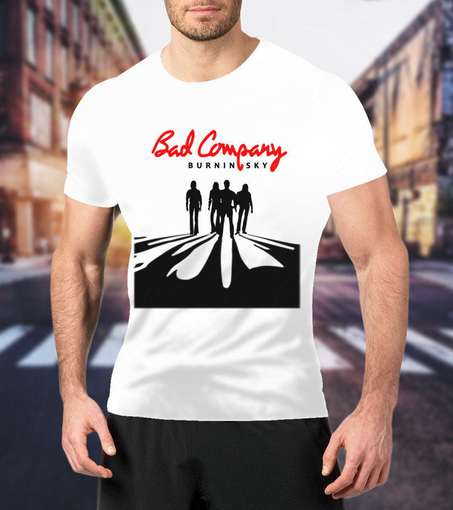Bad Company Burnin' Sky Silhouette Walkway T-Shirt