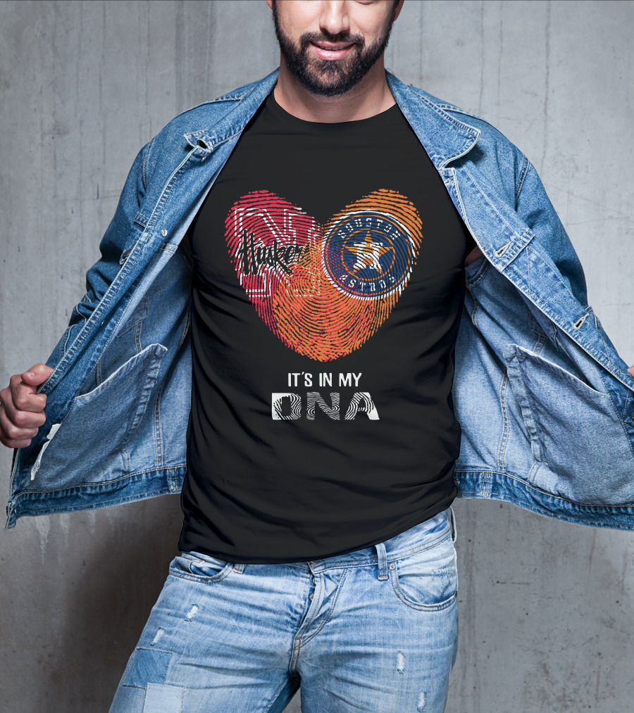 Houston Astros Nebraska Huskers It's In My DNA T-Shirt