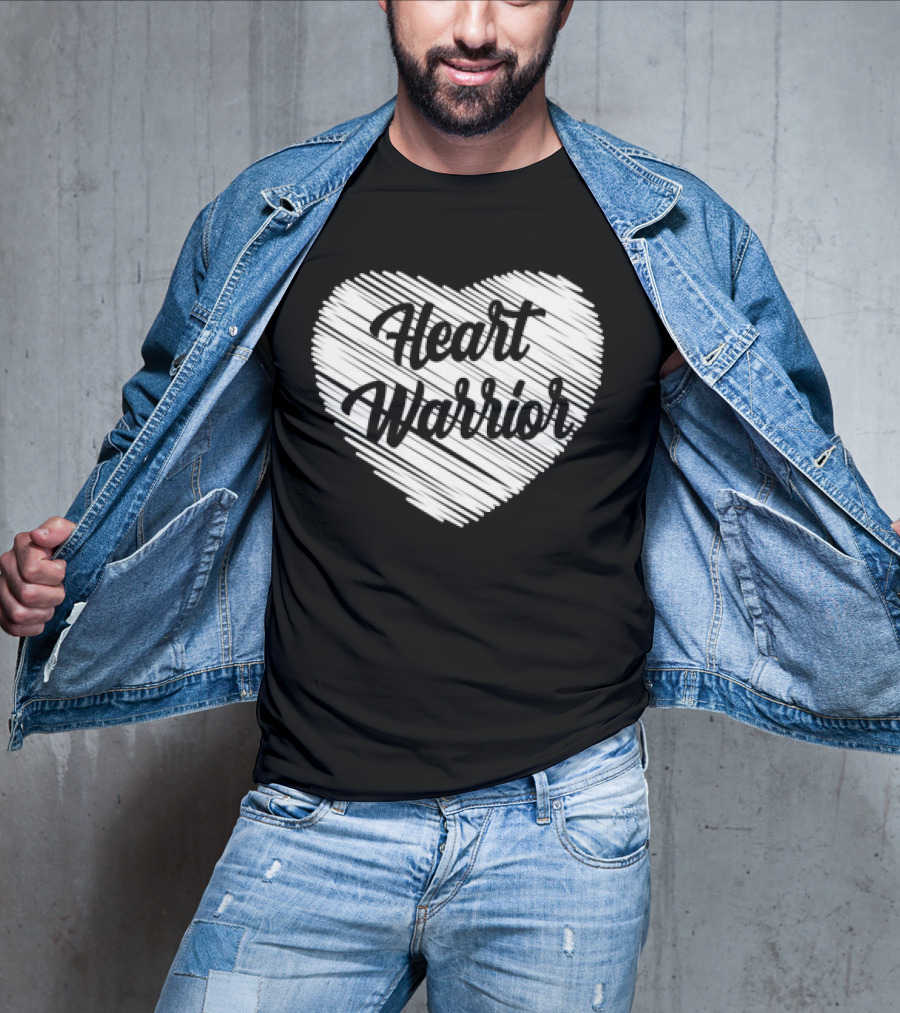 Heart Warrior Wear Red Heart Disease Awareness T-Shirt
