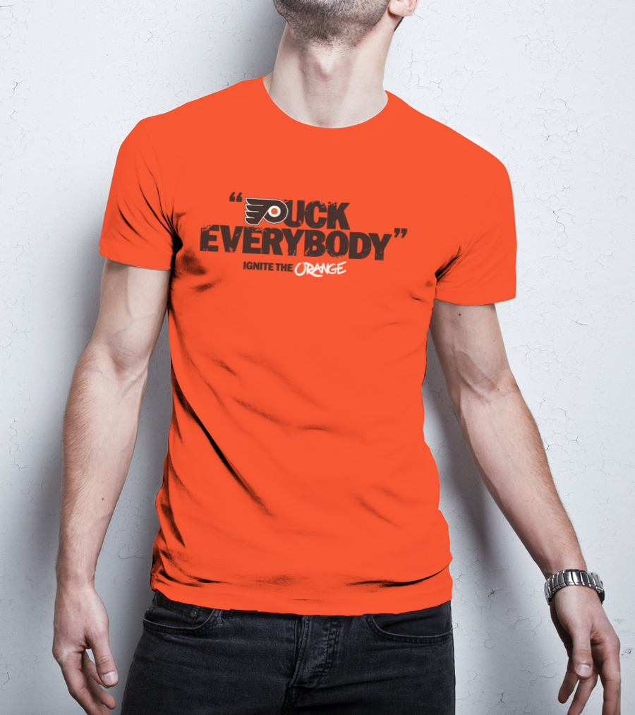 Philadelphia Flyers Puck Everybody Ignite The Orange T-Shirt