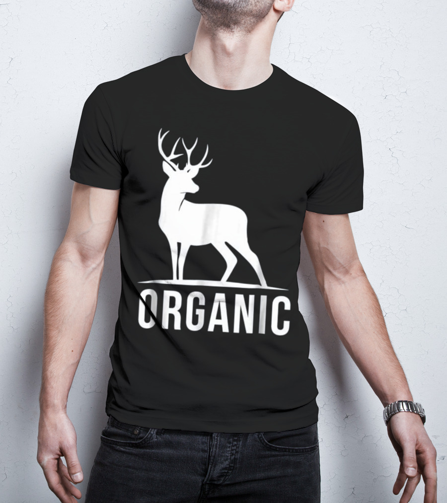Deer Organic Bow Hunter Inspired Deer T-Shirt