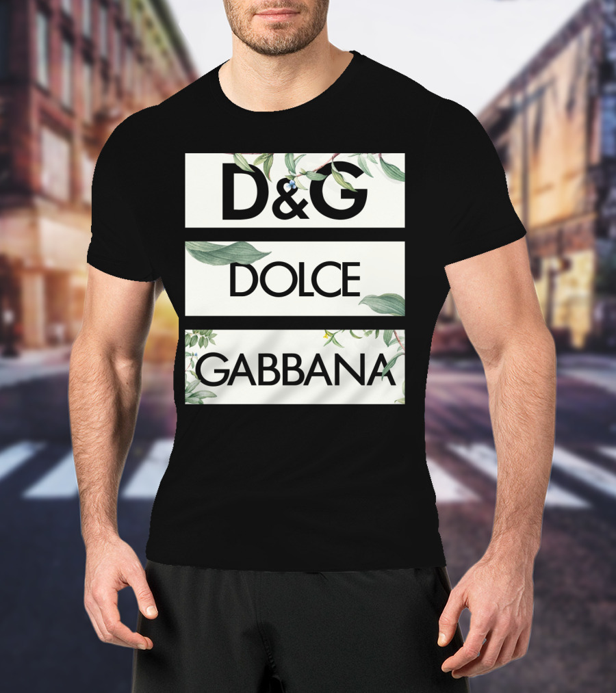 D&G Dolce Gabbana Botanical Leafs T-Shirt