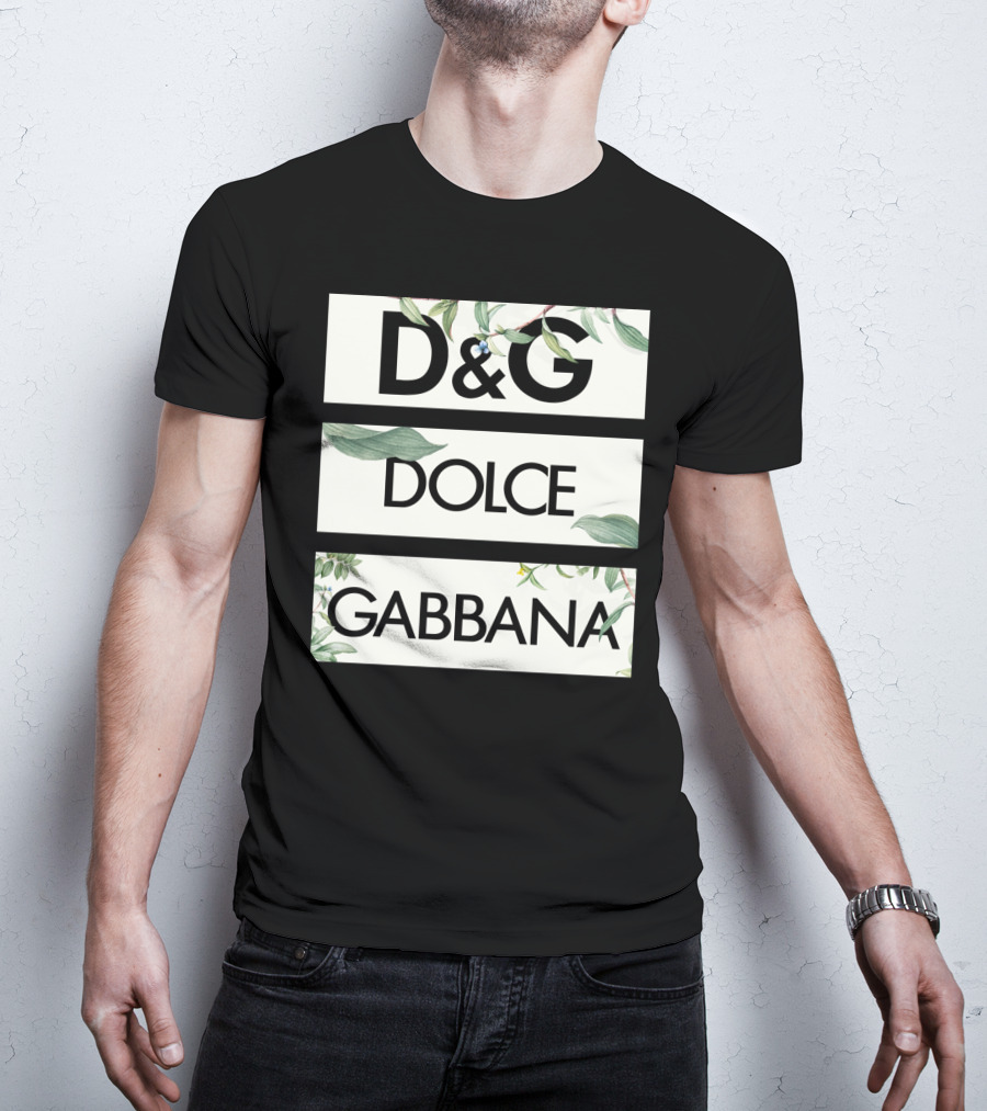 D&G Dolce Gabbana Botanical Leafs T-Shirt